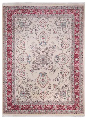 Indian Wool Sarough Rose - 9' x 11' 7''