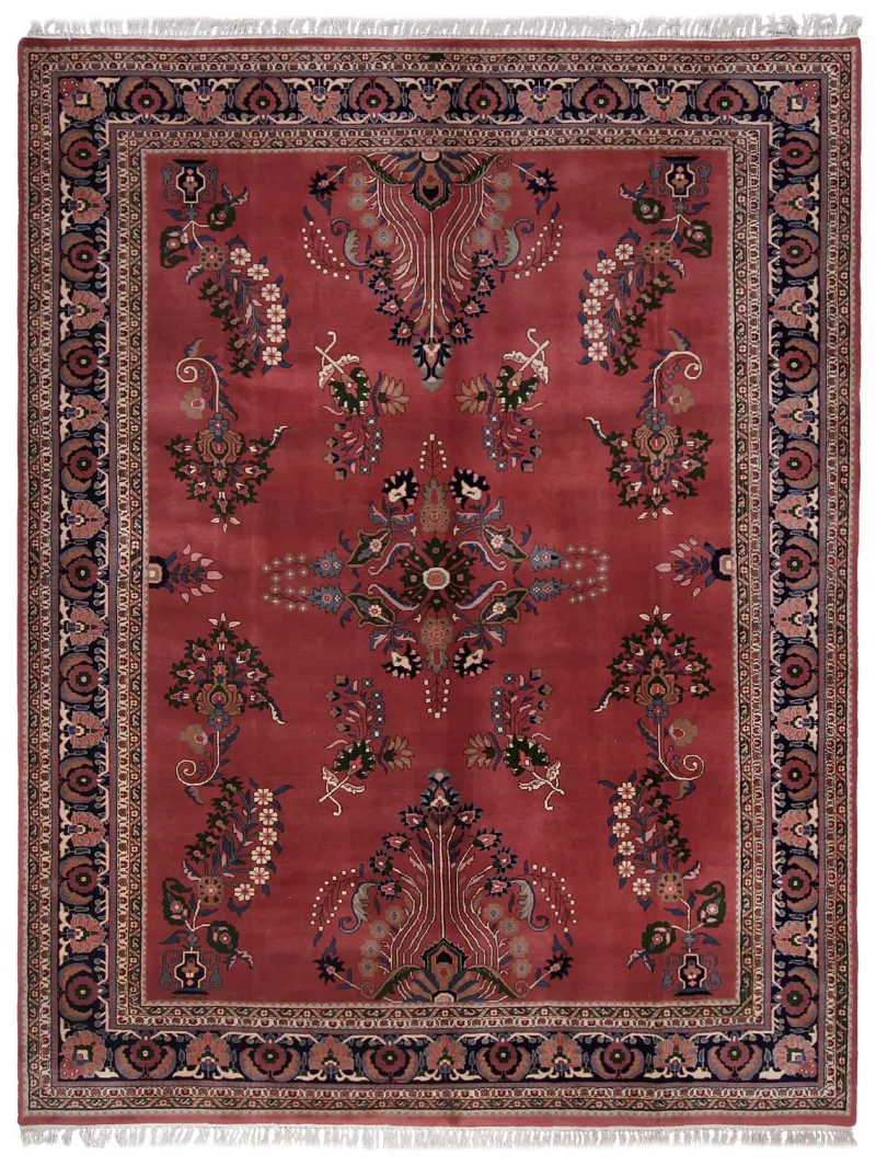 Indian Wool Sarough Salmon  -  9'  x  11' 7''