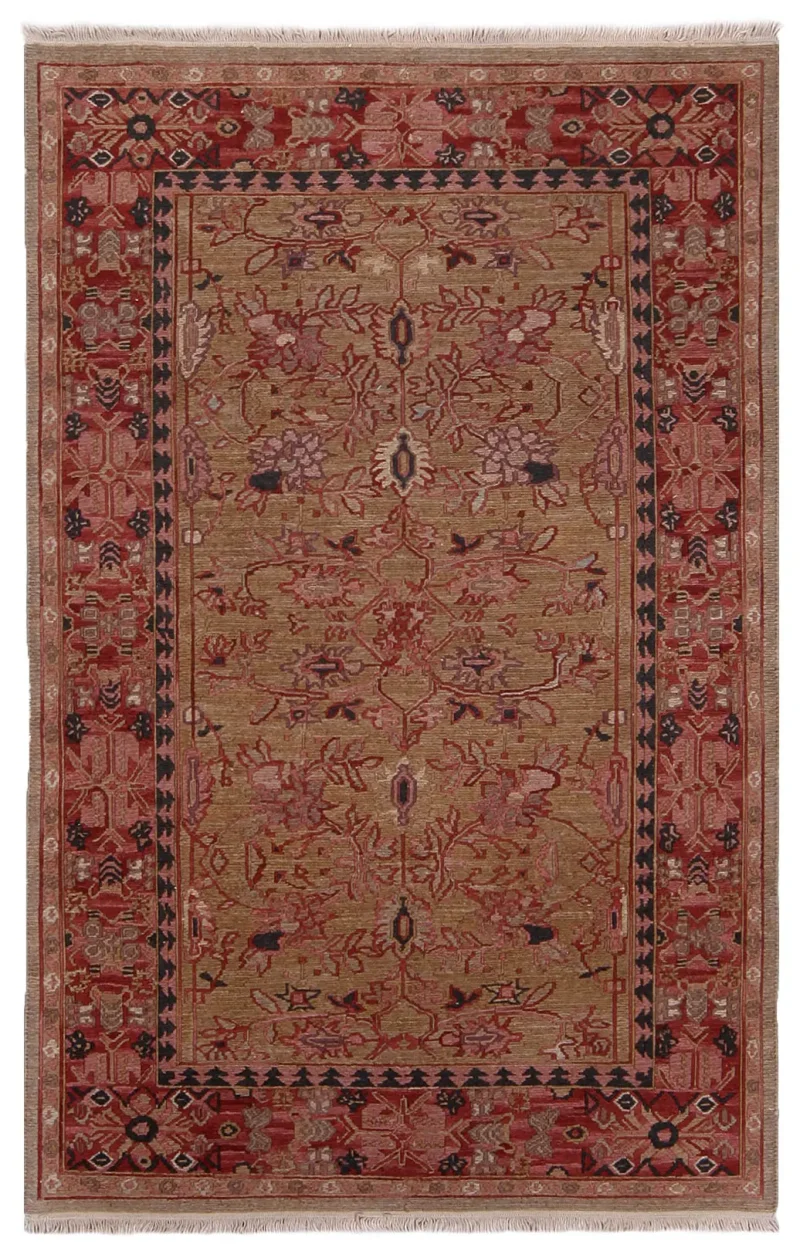 Indian Wool Soumak Rust  -  4'  x  6' 