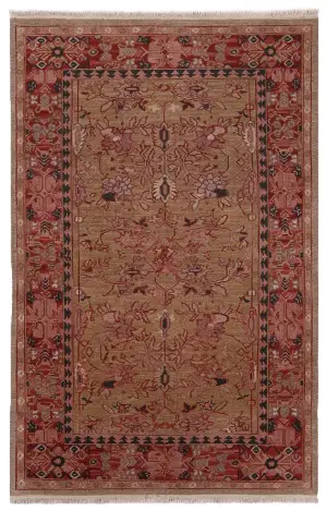 Indian Wool Soumak Rust - 4' x 6'