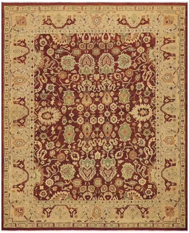 Indian Wool Soumak Rust  -  9'  x  12' 