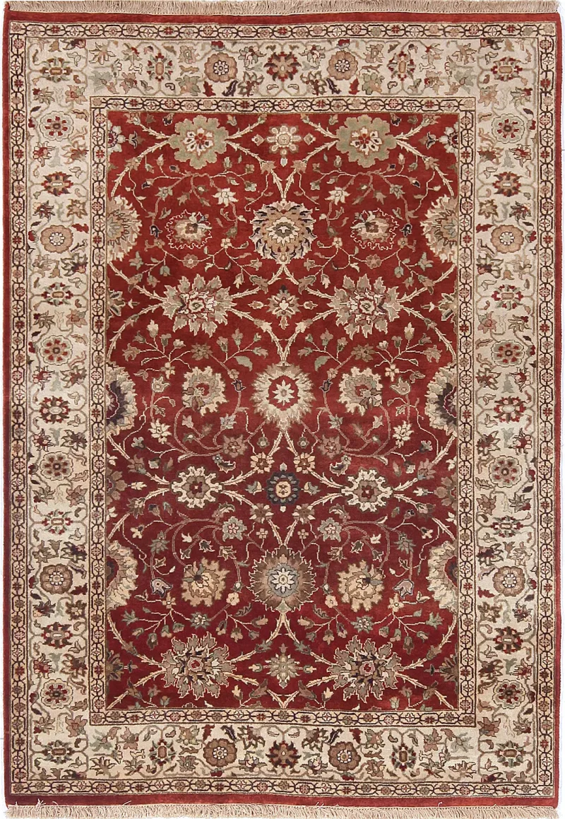 Indian Wool Sultanabad Rust  -  4'  x  5' 8''