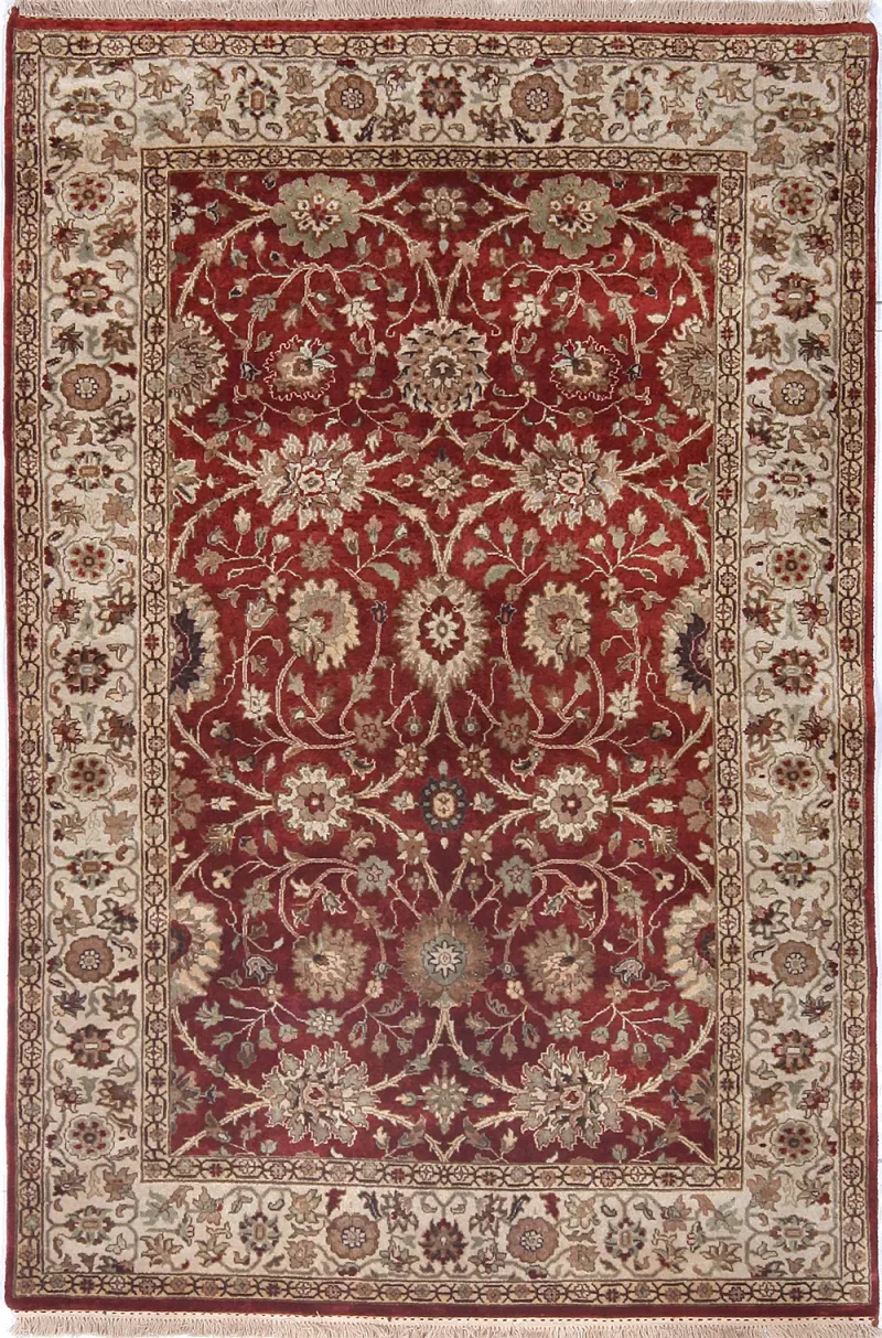Indian Wool Sultanabad Rust  -  4' 1'' x  6' 1''