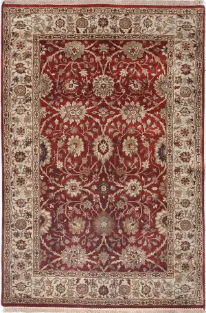 Indian Wool Sultanabad Rust - 4' 1'' x 6' 1''