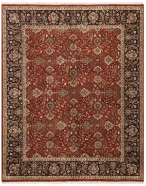 Indian Wool Sultanabad Rust/Dark Brown - 8' 1'' x 10'