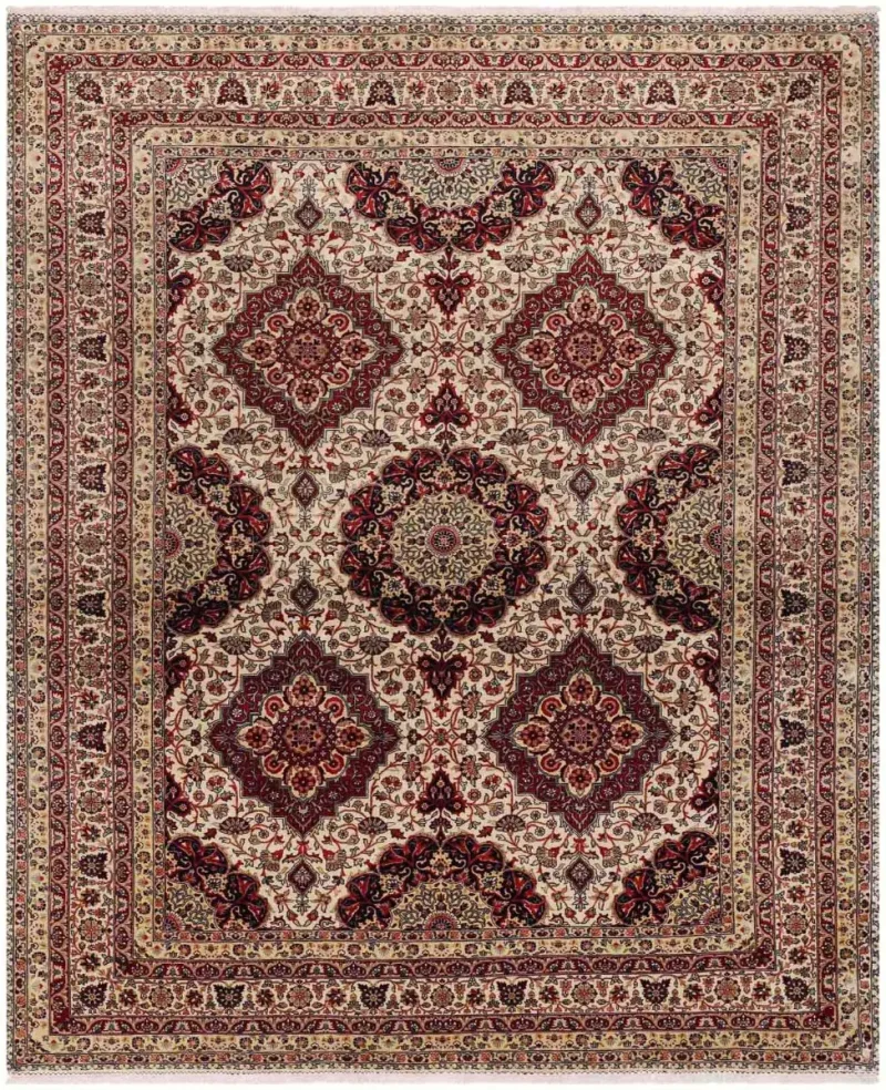 Indian Wool Sultanabad Cream  -  9'  x  11' 7''