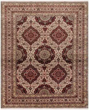 Indian Wool Sultanabad Cream - 9' x 11' 7''
