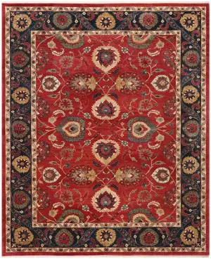 Indian Wool Sultanabad Red - 9' x 11' 11''
