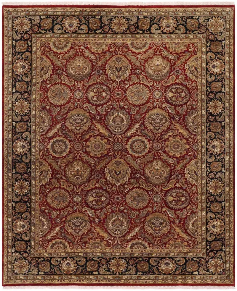 Indian Wool Sultanabad Red/Black  -  9' 2'' x  12' 1''