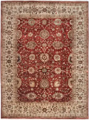 Indian Wool Sultanabad Rust - 9' x 12' 1''