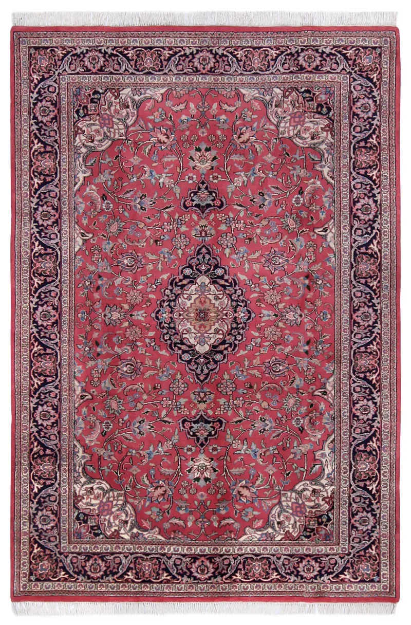 Indian Wool Tabriz Navy  -  6'  x  9' 