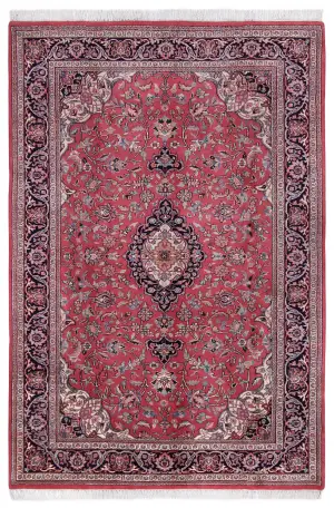 Indian Wool Tabriz Navy - 6' x 9'