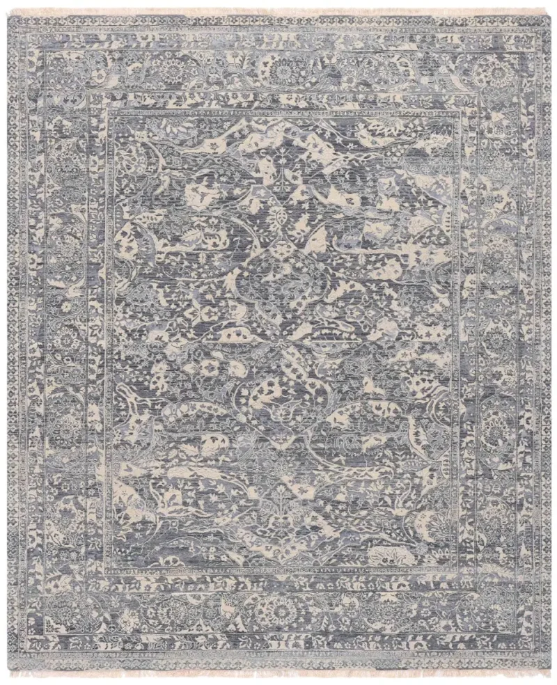 Indian Wool Tabriz Grey  -  8'  x  9' 10''