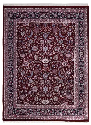 Indian Wool Tabriz Navy - 7' 11'' x 10' 3''