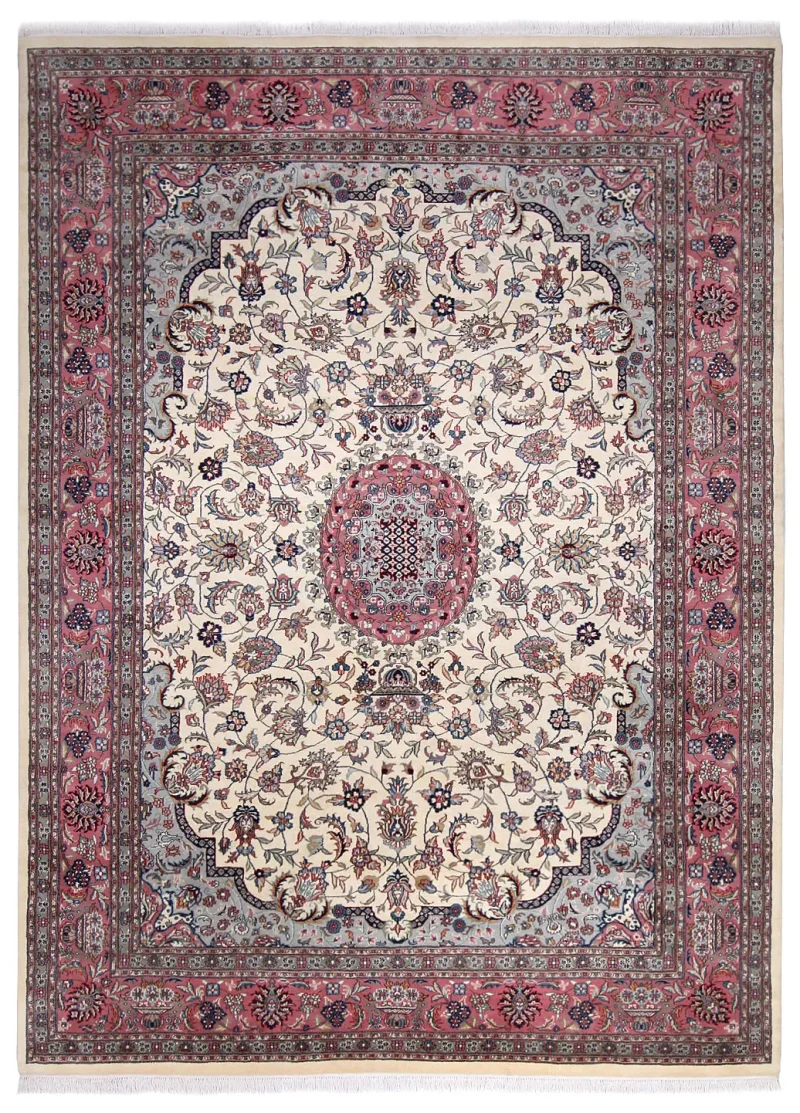 Indian Wool Tabriz Rose  -  9' 1'' x  12' 2''