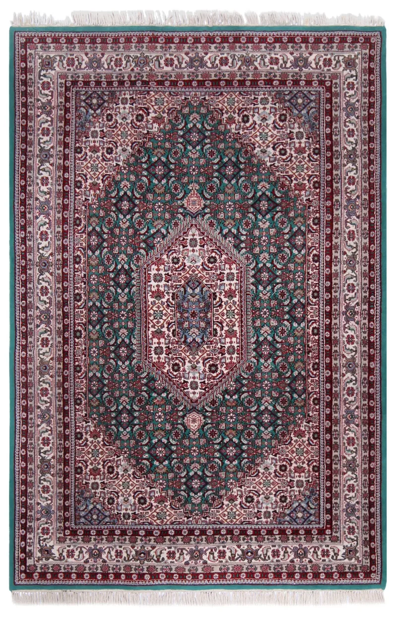Indian Wool Tabriz Mahi Ivory  -  6'  x  9' 
