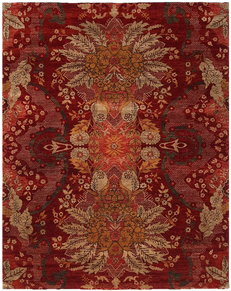 Indian Wool Transitional Green  -  7' 7'' x  9' 7''