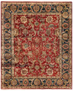 Indian Wool Vis Red/Green - 8' 5'' x 10' 2''