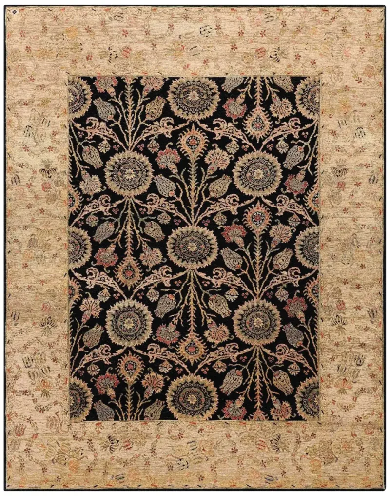 Jana Arts Crafts Black  -  7' 11'' x  10' 1''