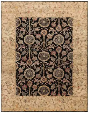 Jana Arts Crafts Black - 7' 11'' x 10' 1''