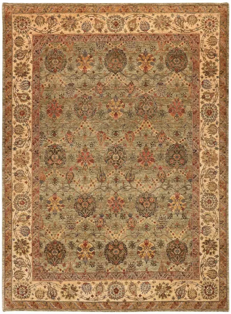 Jana Mahal Green  -  8' 11'' x  12' 