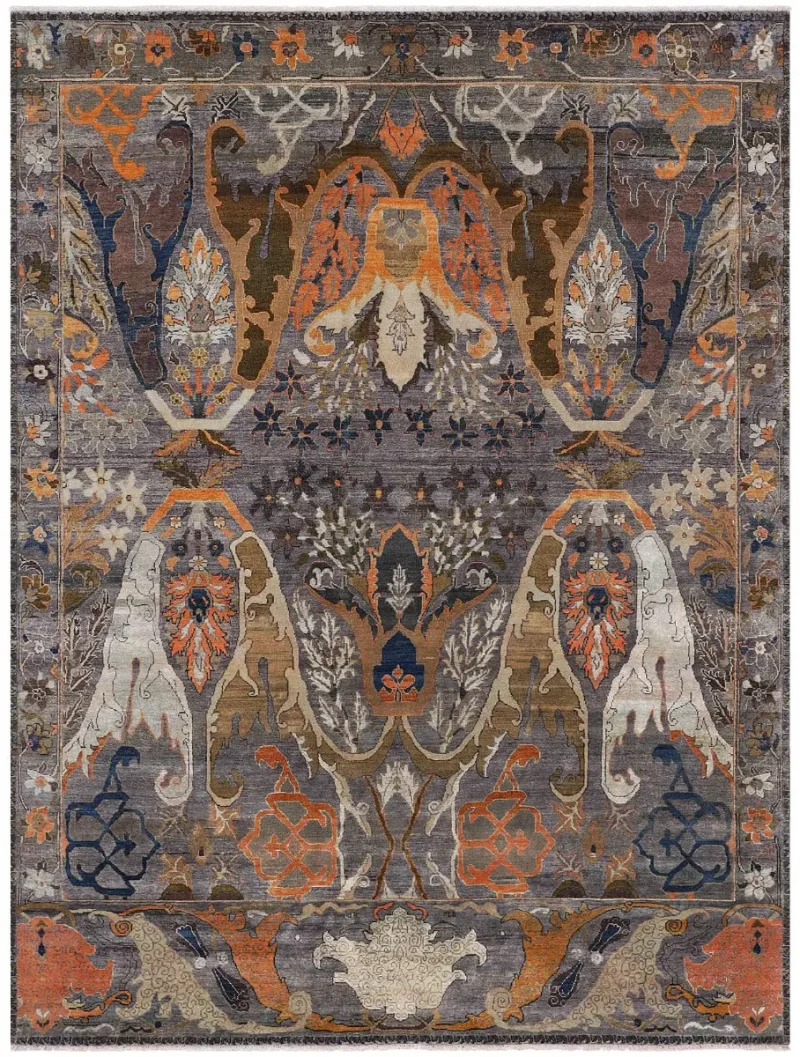 Kervan KRVN-01 Grey/Multi  -  8' 10'' x  11' 10''
