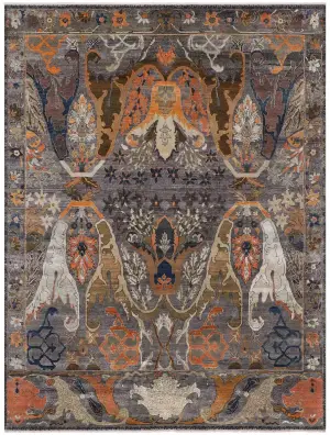 Kervan KRVN-01 Grey/Multi - 8' 10'' x 11' 10''
