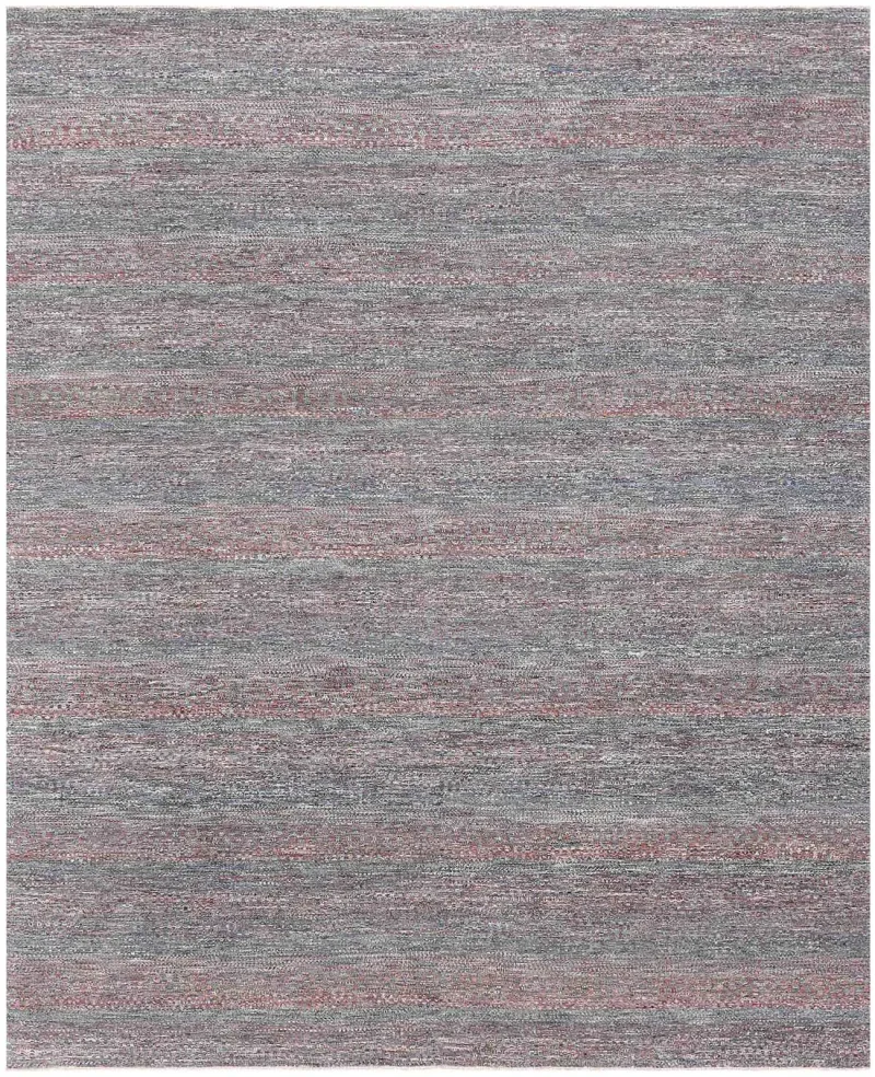 Olivia OLV-01 Grey/Red  -  7' 11'' x  10' 