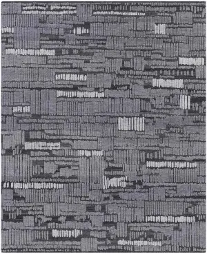 One of a Kind Abstract Charcoal - 7' 10'' x 9' 8''
