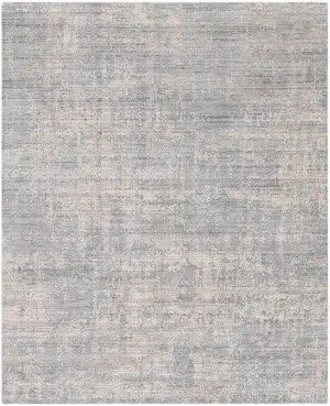 One of a Kind Abstract Charcoal/Silver - 7' 10'' x 9' 9''