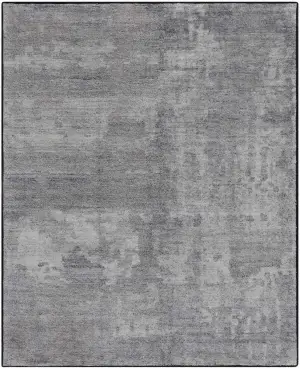 One of a Kind Transitional Abstract Neutral/Black - 8' 1'' x 9' 10''