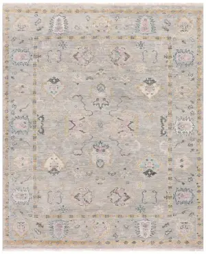One of a Kind Transitional Grey/Gold - 7' 11'' x 9' 10''