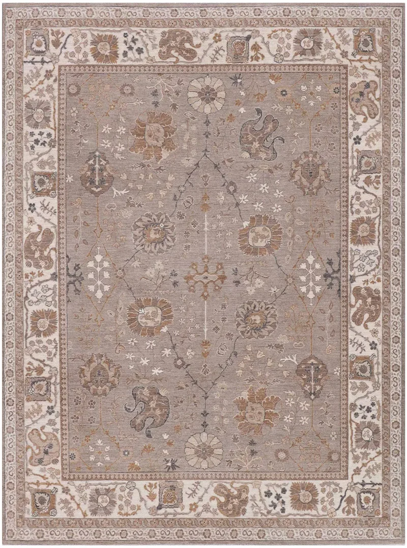 Oran ORAN-04 Mushroom/Ivory  -  8'  x  10' 