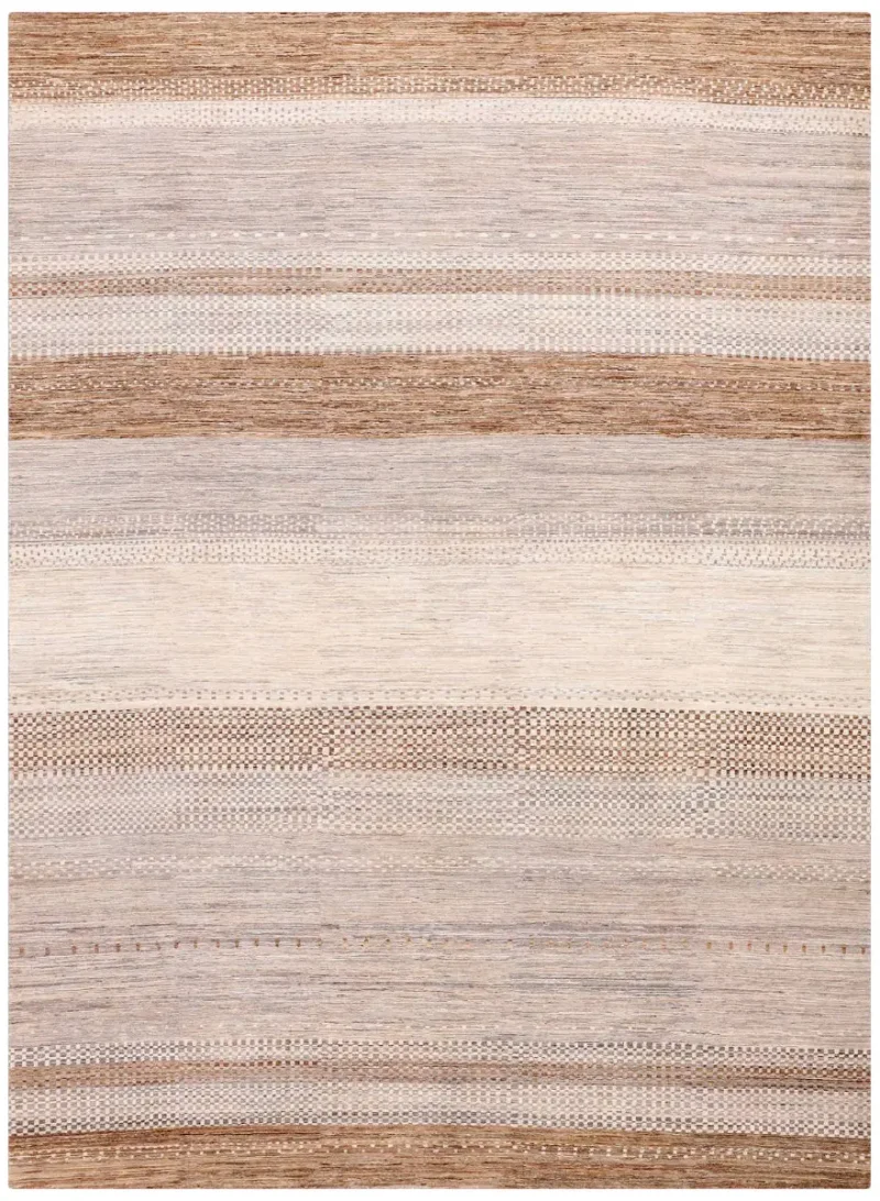 Paki Gabbeh Gabbeh Tan/Brown  -  9' 9'' x  13' 5''