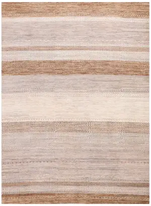 Paki Gabbeh Gabbeh Tan/Brown - 9' 9'' x 13' 5''