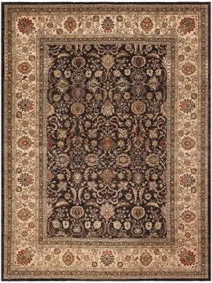 Pakistani-One of a Kind Agra Brown/Ivory - 11' 11'' x 14' 11''