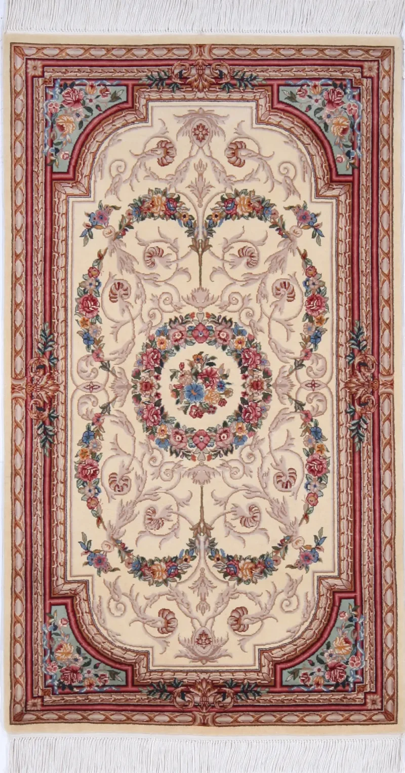 Pakistani-One of a Kind Aubusson 10521 Multi  -  3' 1'' x  5' 5''
