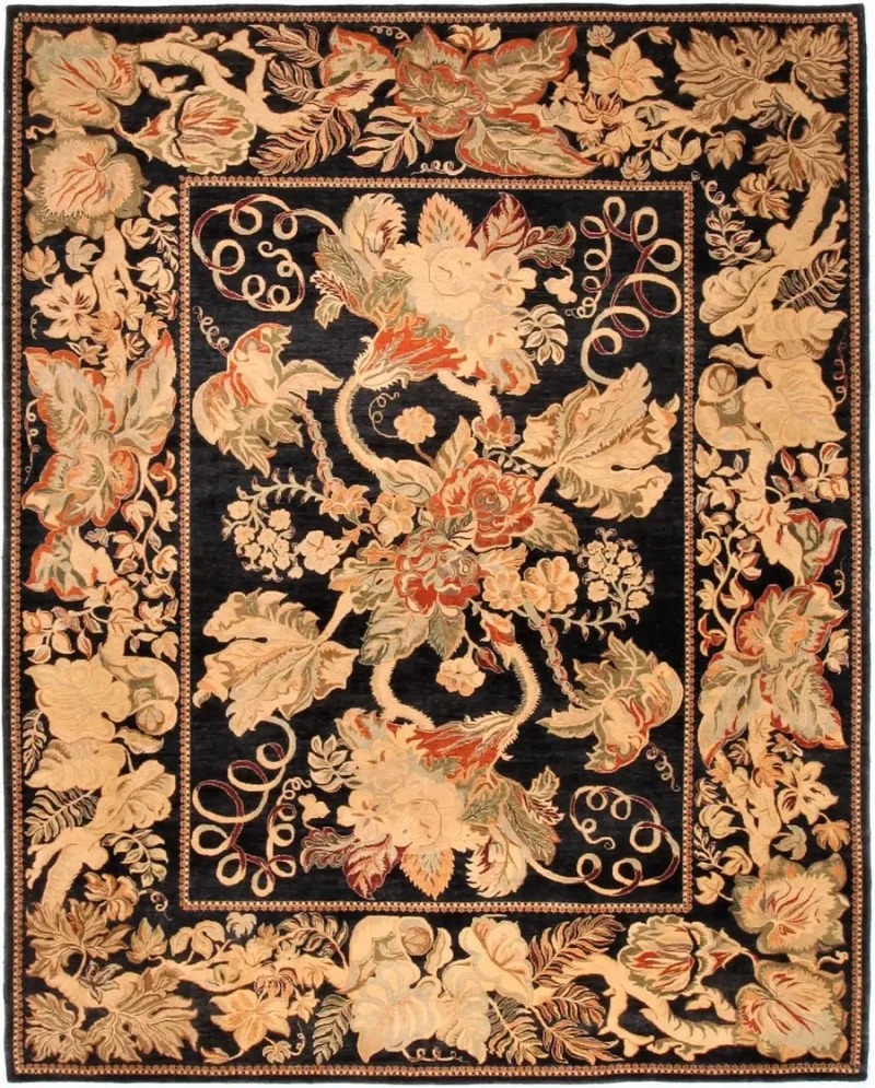 Pakistani-One of a Kind Bessarabian Black  -  8'  x  10' 