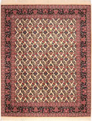 Pakistani-One of a Kind Bidjar Ivory - 8' 2'' x 10'