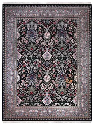 Pakistani-One of a Kind Bidjar Black - 9' x 12'