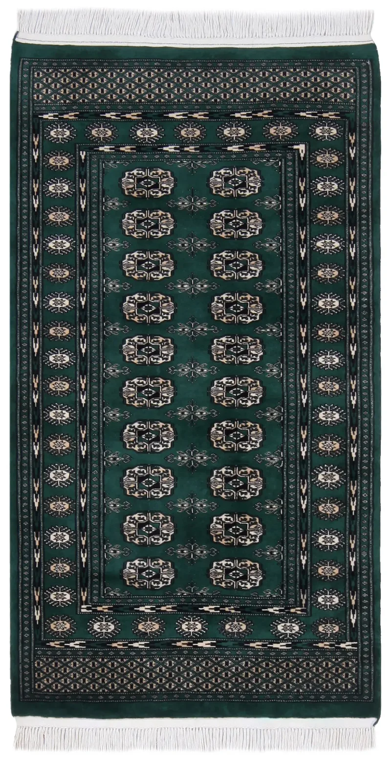 Pakistani-One of a Kind Bokhara Emerald  -  3'  x  5' 5''