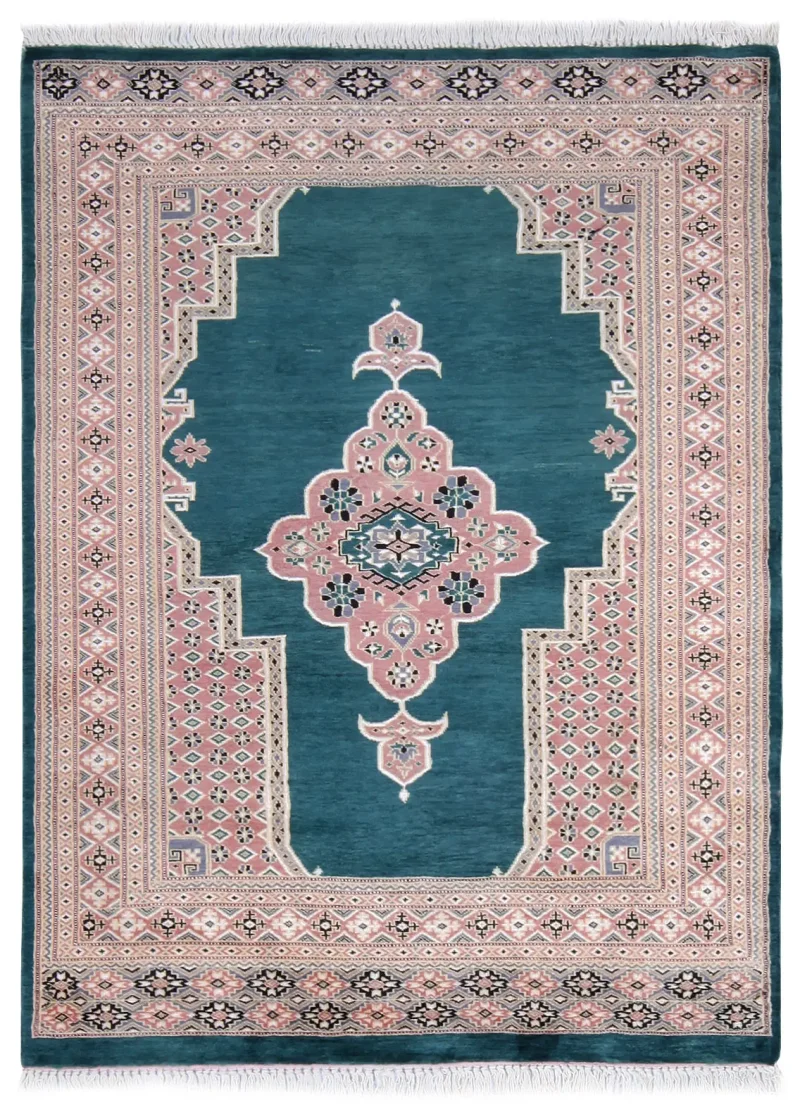 Pakistani-One of a Kind Bokhara Green  -  4' 1'' x  5' 10''