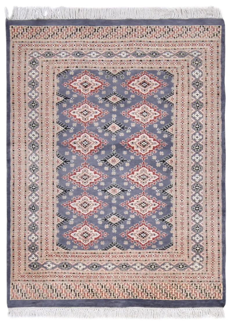 Pakistani-One of a Kind Bokhara Grey  -  4' 1'' x  5' 5''