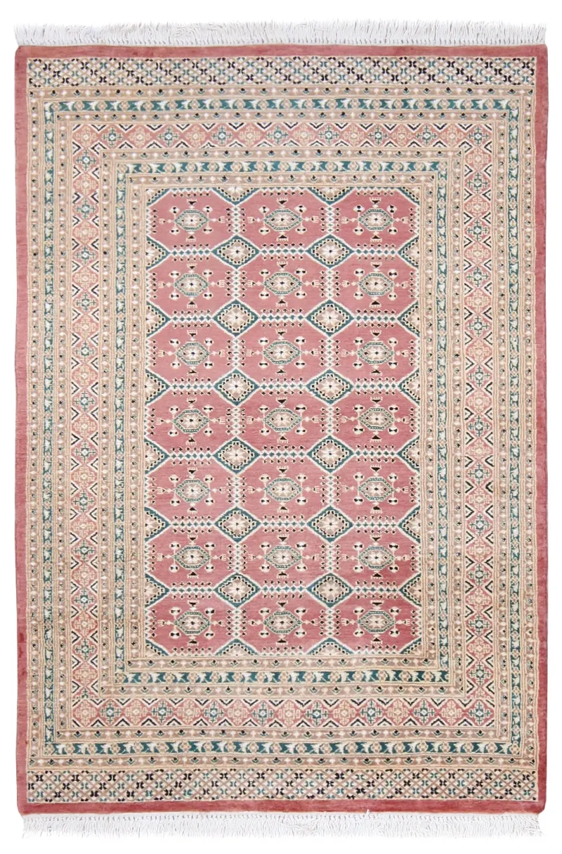 Pakistani-One of a Kind Bokhara Ivory  -  4' 1'' x  5' 11''