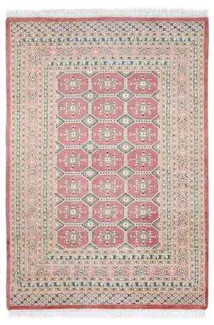 Pakistani-One of a Kind Bokhara Ivory - 4' 1'' x 5' 11''