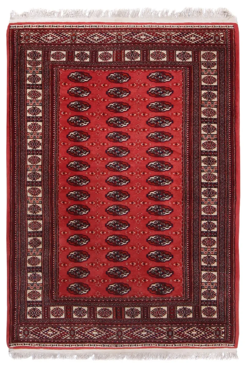 Pakistani-One of a Kind Bokhara Ivory  -  4' 3'' x  5' 10''