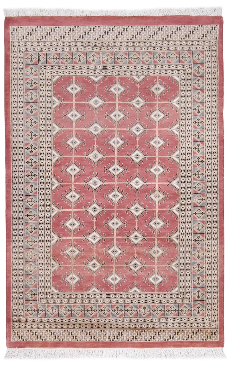 Pakistani-One of a Kind Bokhara Salmon  -  4' 2'' x  6' 2''