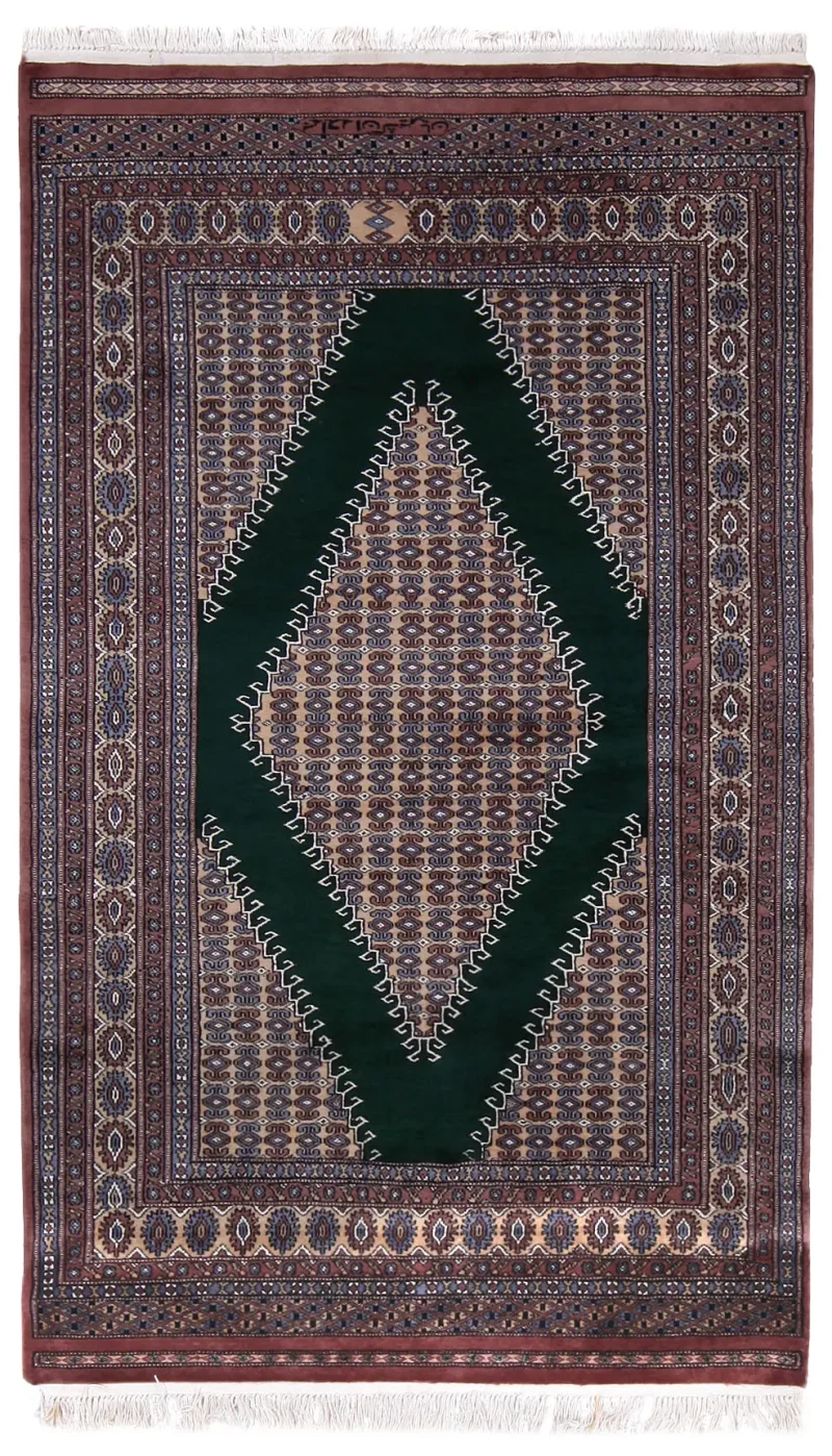 Pakistani-One of a Kind Bokhara Tan  -  4'  x  6' 9''