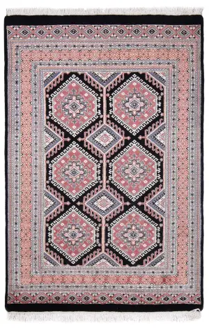 Pakistani-One of a Kind Bokhara Tan - 4' 2'' x 6' 3''