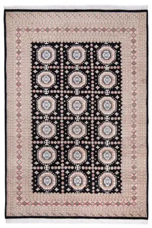 Pakistani-One of a Kind Bokhara Beige - 6' 1'' x 9' 1''